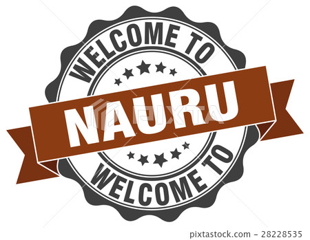 Nauru round ribbon seal Nauru round ribbon seal 28228535