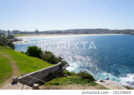 Famous Bondai beach in Sydney Famous Bondai beach in Sydney 28228669