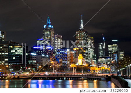 By the Yarra river in Melbourne at night By the Yarra river in Melbourne at night 28229060