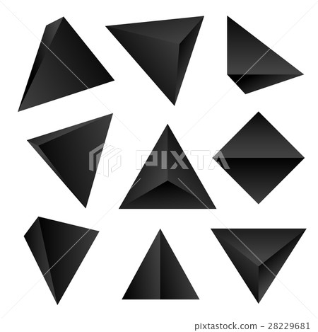 vector glossy platonic solids set. vector glossy platonic solids set. 28229681