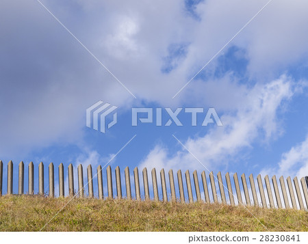 Stone pillars and sky line up (sideways flat) Stone pillars and sky line up (sideways flat) 28230841