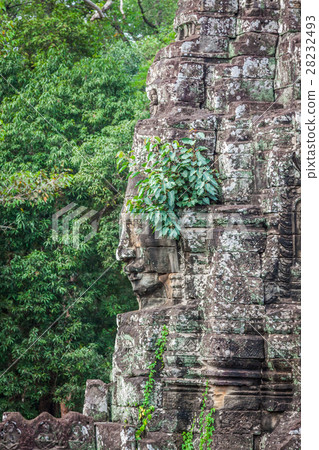 Faces of ancient Bayon Temple At Angkor Wat Faces of ancient Bayon Temple At Angkor Wat 28232493