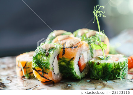 fusion sushi with strawberries fusion sushi with strawberries 28233116