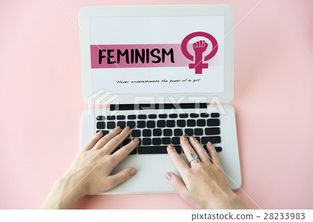 Women Girl Power Feminism Equal Opportunity Concept Women Girl Power Feminism Equal Opportunity Concept 28233983