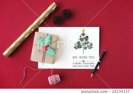 Christmas Tree Celebration Tinsel Concept Christmas Tree Celebration Tinsel Concept 28234137