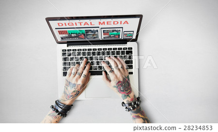 Digital Media Connecting Internet Network WWW Concept Digital Media Connecting Internet Network WWW Concept 28234853