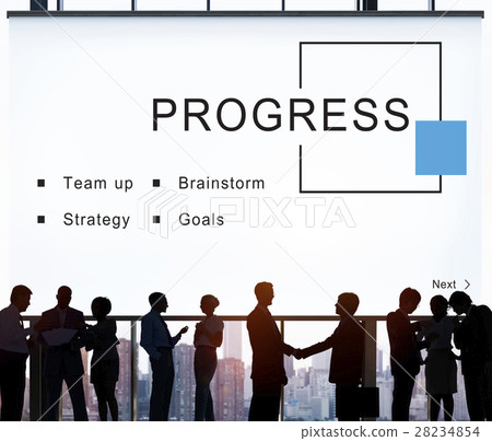 Progress Business Startup Strategy Goals Concept Progress Business Startup Strategy Goals Concept 28234854