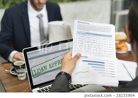 Loan Approved Application Form Concept 28235904