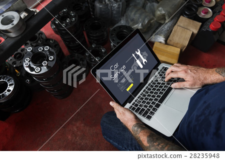 Automobile Car Mechanic Service Maintenance Concept 28235948