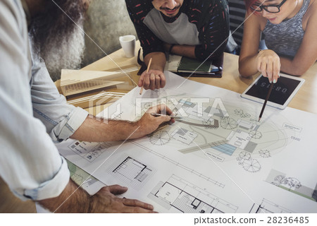 Design Studio Architect Creative Occupation Stock Photo