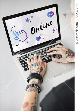 Mouse Pointer Hand Icon Technology Concept Mouse Pointer Hand Icon Technology Concept 28237285