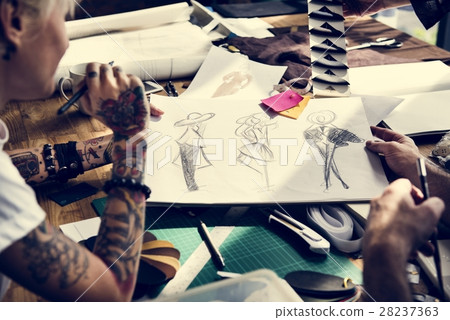 Fashion Designer Stylish Showroom Concept 28237363