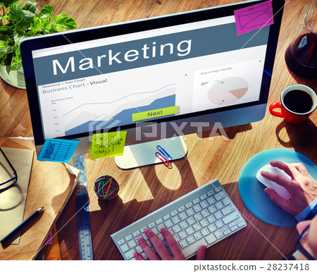 Business Strategy Graph Analysis Marketing Concept Business Strategy Graph Analysis Marketing Concept 28237418