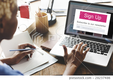 Join Us Register Newsletter Concept Join Us Register Newsletter Concept 28237486