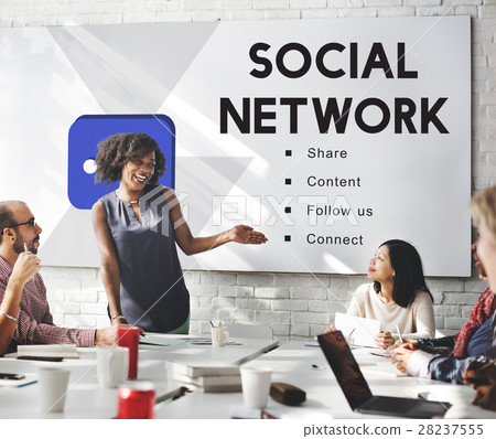 Social Network Communication Connection Concept 28237555