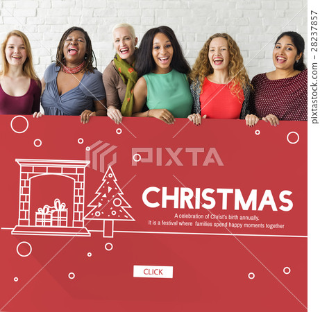 Christmas Celebration Enjoyment Graphic Concept Christmas Celebration Enjoyment Graphic Concept 28237857