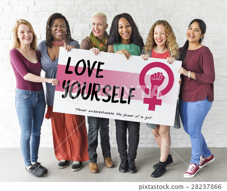Women Girl Power Feminism Equal Opportunity Concept 28237866