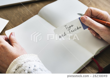 Tips and Tricks Hint Clue Instruction Advice Concept 28238049