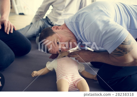 CPR First Aid Training Concept CPR First Aid Training Concept 28238318