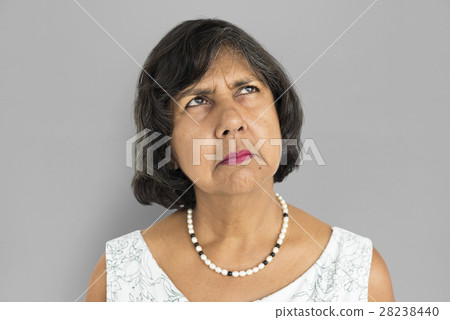 Mature Lady Frowning Studio Concept Mature Lady Frowning Studio Concept 28238440