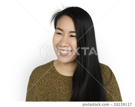 Asian Woman Front Cheerful Concept 28239117