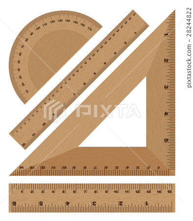 Wooden ruler instruments. 28244822