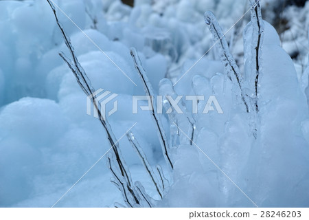 Ice pillar cold weather made in twig k 28246203