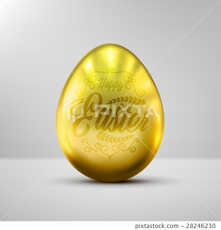 Eggs in Gold Color for Easter Day 28246230
