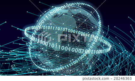 Digital network image Digital network image 28246363