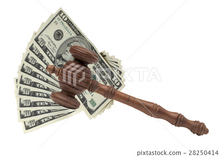 Judges or Auctioneers Gavel Or Hammer And Money 28250414
