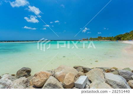 Flamingo beach at Aruba island Flamingo beach at Aruba island 28251440