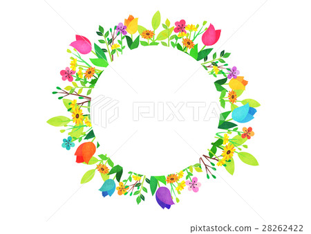 花框輪 插圖素材 圖庫