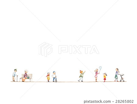 Autumn park, people only 28265802