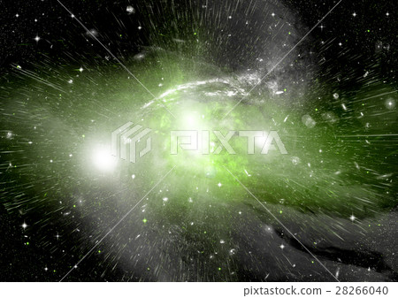 Stars, dust and gas nebula in a far galaxy 28266040