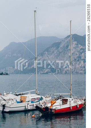 Yachts on beautiful Garda lake, Italy 28266538