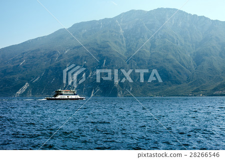 Scenic landscape of beautiful Garda lake,mountains 28266546