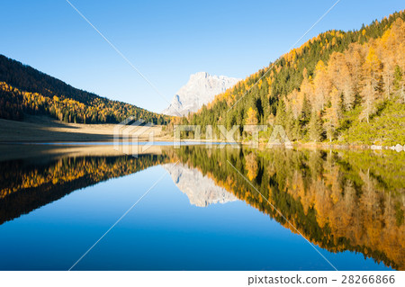 Autumn panorama from Italian Alps 28266866
