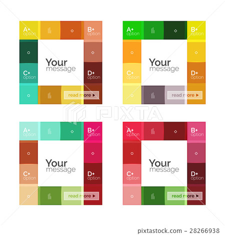 Vector color stripes infographics templates Vector color stripes infographics templates 28266938