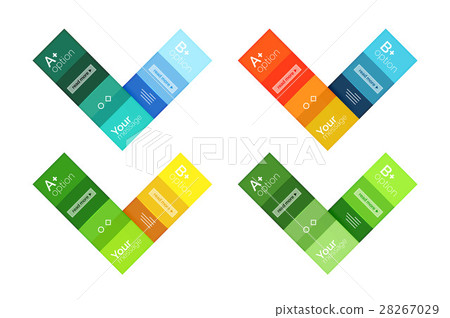 Vector color stripes infographics templates 28267029