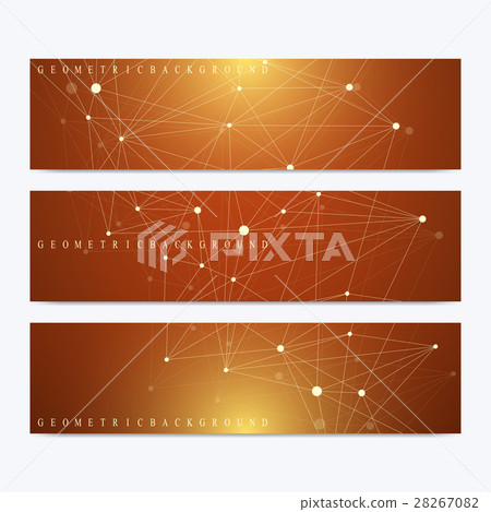 Modern set of vector banners. Geometric abstract 28267082