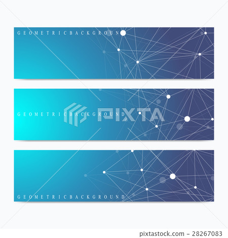 Modern set of vector banners. Geometric abstract 28267083