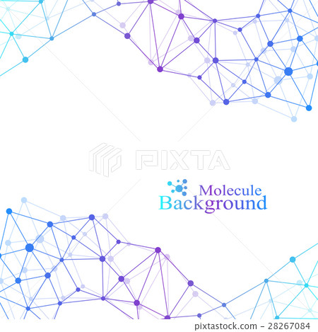 Scientific chemistry pattern. Structure molecule 28267084