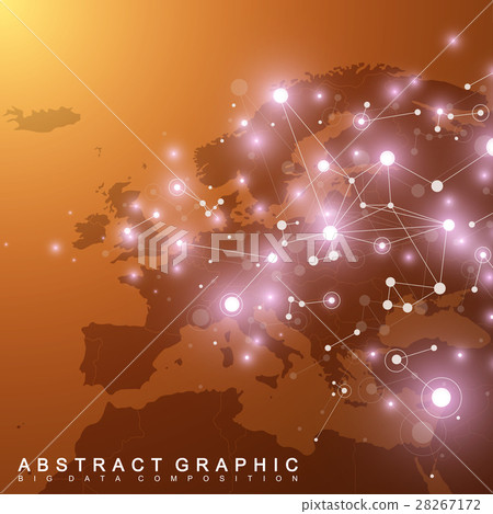 Geometric graphic background communication with Geometric graphic background communication with 28267172