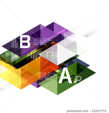 Transparent overlapping triangles 28267774