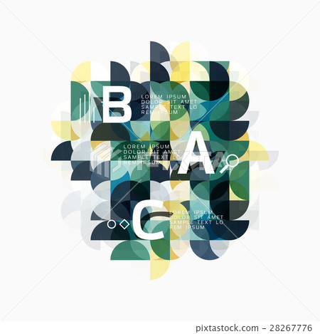 Abstract circle geometric composition isolated on Abstract circle geometric composition isolated on 28267776