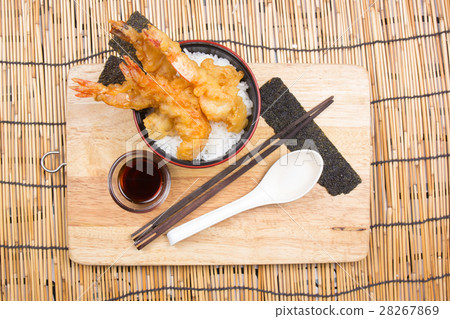Tempura on rice 28267869