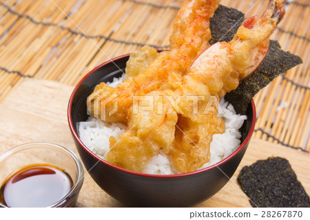 Tempura on rice 28267870