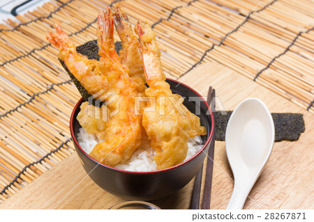 Tempura on rice 28267871