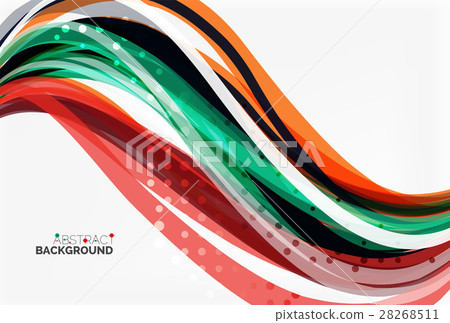 Vector geometric flowing lines abstract background 28268511