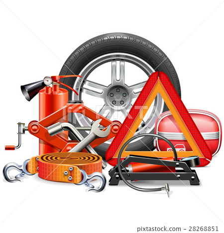 Vector Car Accessories Concept 28268851